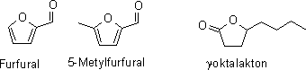 Furfural och gamma-oktalakton